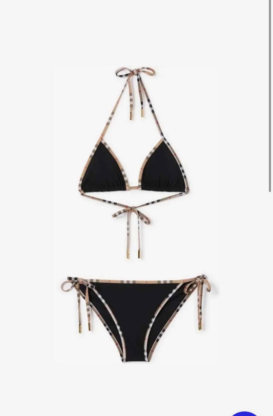 Bikini burberry noir