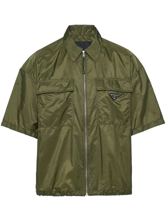 Chemise Prada nylon kaki